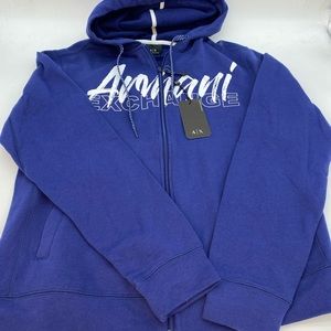 Armani Hooded Zip up Jacket